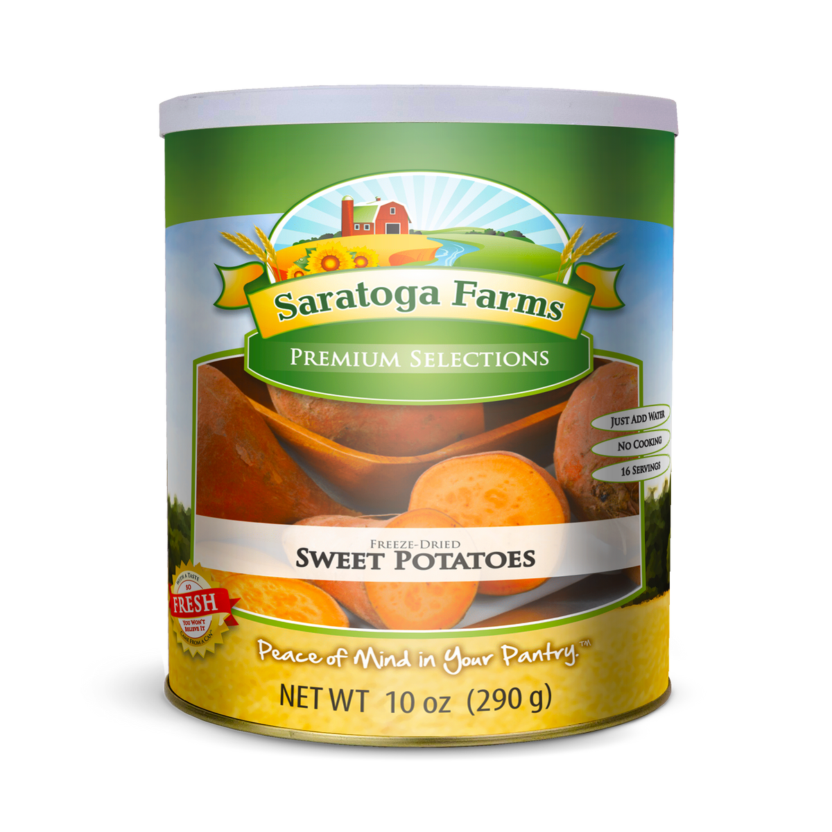 freeze dried sweet potatoes emergency food storage #10 Can